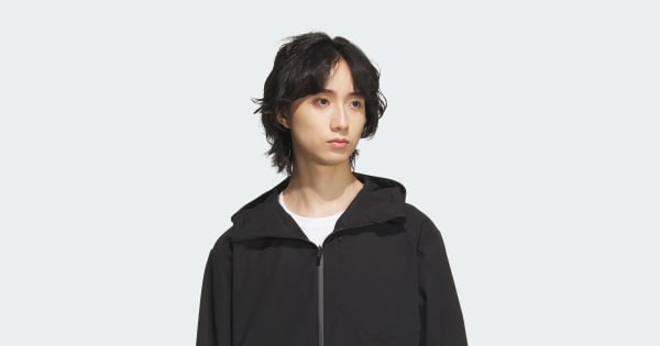 アディダス プレミアム ストレッチ ウーブン フルジップパーカー