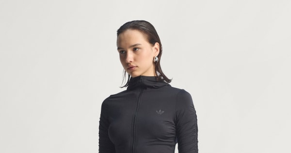 adidas Ruched Track Top - Black | adidas Türkiye