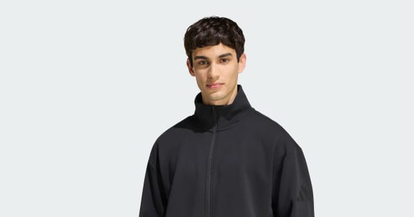 adidas SOFT LUX TRACK TOP - Black | Free Shipping with adiClub