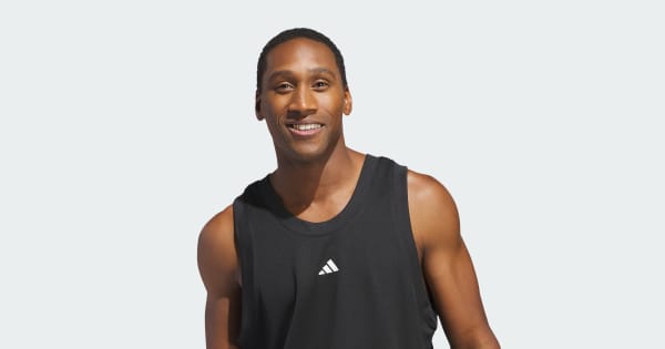 adidas Basketball Legends Tank Top - Black | Free Shipping with