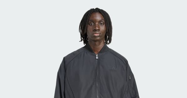 アディダス チームガイスト 中わた入りジャケット - ブラック