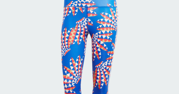 adidas x FARM Rio 7/8 Leggings - Blue | Free Shipping with adiClub