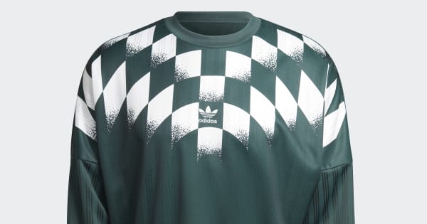 adidas Men's Lifestyle Rekive Graphic Long Sleeve Jersey - Green