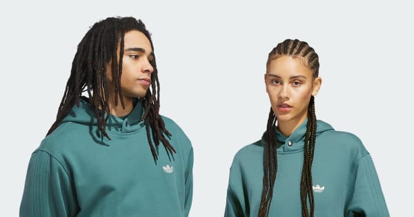 444 アディダス シュムーフォイル 厚手パーカー - グリーン | アディダス