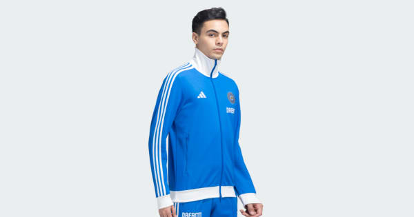 adidas INDIA CRICKET TRAVEL TRACK SUIT Blue adidas India