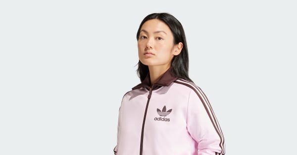 ベッケンバウアー トラックジャケット ピンク ブラウン 美品】adidas トラックジャケット ピンク/ブラウン ベッケン