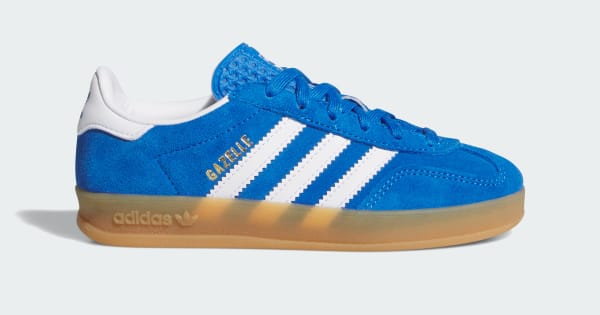 adidas GAZELLE INDOOR SHOES - Blue | Free Shipping with adiClub