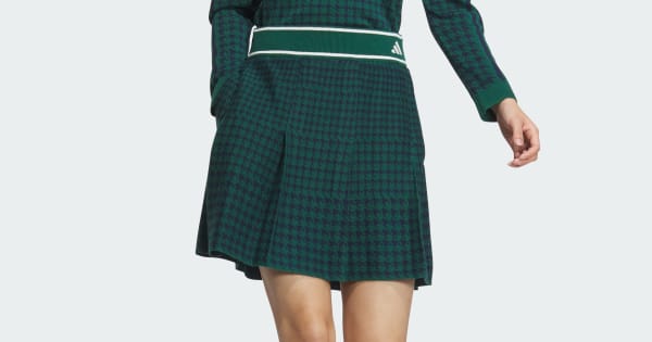 アディダス 【ゴルフ】PRIMEKNIT ハウンドトゥース プリーツスカート