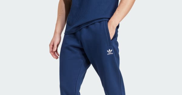 adidas Trefoil Essentials Pants - Blue | Free Shipping with
