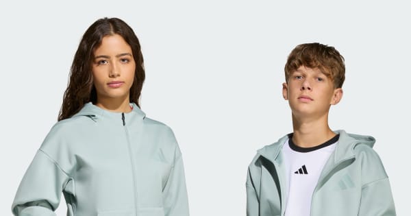 adidas Z.N.E. Full-Zip Hooded Track Jacket - Green | Free Shipping