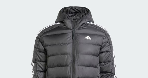 アディダス エッセンシャルズ スリーストライプス ライトダウン フード