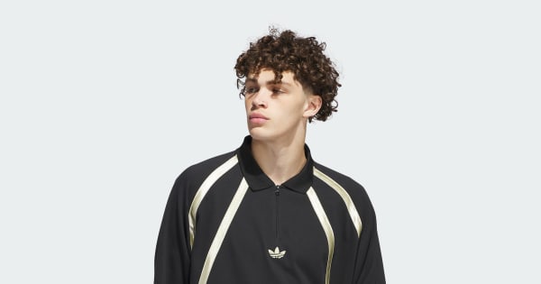 adidas Rugby Long Sleeve Polo Shirt (Gender Neutral) - Black