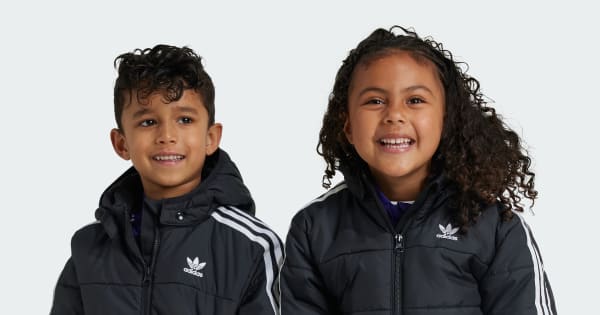 アディダス アディカラー ジャケット キッズ - ブラック | アディダス