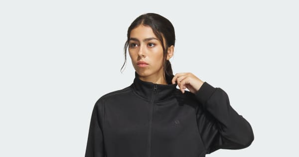 アディダス スリーストライプス ウォームアップ ジャケット - ブラック