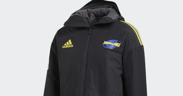 adidas Hurricanes Stadium Parka - Black | adidas New Zealand