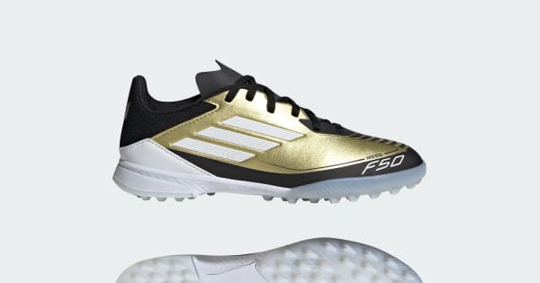 adidas F50 TF ゴールド27.5 新品　メッシ アディダス キッズ メッシ F50 LEAGUE TF / ターフ用（トレーニング