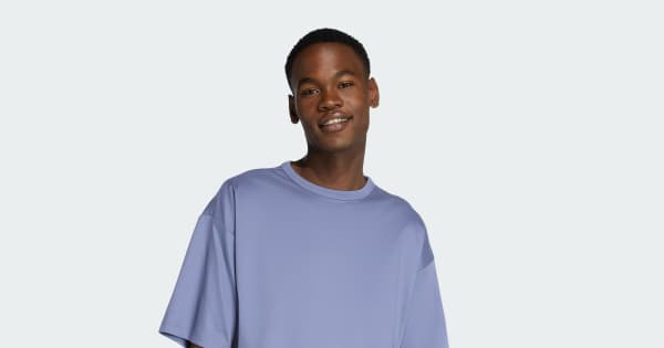 adidas SOFT LUX TEE - Blue | Free Shipping with adiClub | adidas US