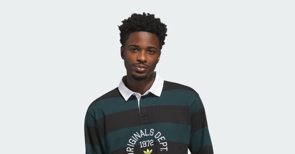 アディダス アディダス オリジナルス デプト ストライプポロシャツ