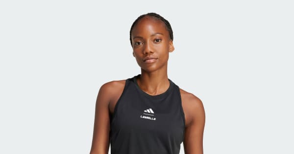 アディダス Les Mills グラフィック タンクトップ - ブラック