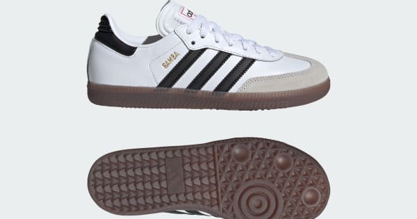 adidas Samba Indoor Soccer Sneakers Kids - White | Free Shipping