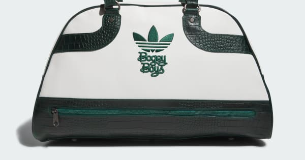 adidas×Bogey Boys ボストンバッグ ホワイト/グリーン 中古 アディダスゴルフ adidas GOLF ボストンバッグ ホワイト×グリーン