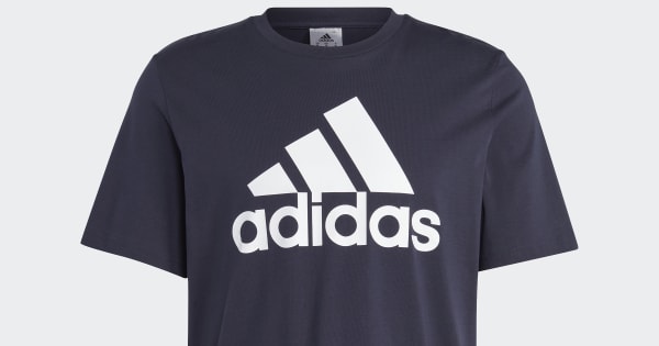 adidas Essentials Single Jersey Big Logo Tee Blue adidas India