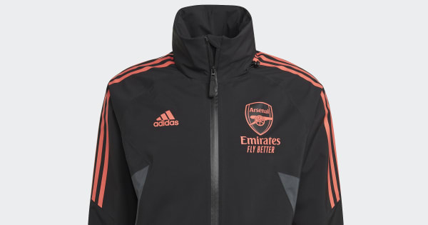 adidas Arsenal Condivo 22 Rain Jacket Black adidas UK