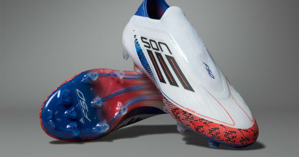 adidas F50 Elite Son Laceless Firm Ground Cleats - White | Free