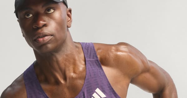 アディダス adizeroランニングシングレット - パープル | アディダス