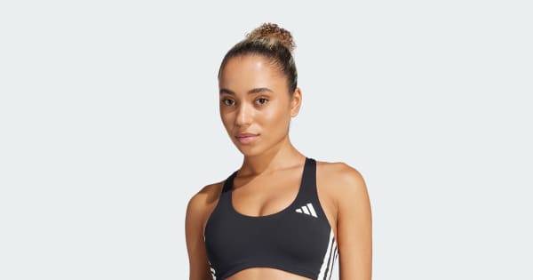アディダス アディゼロ ラン ミディアムサポートブラ - ブラック