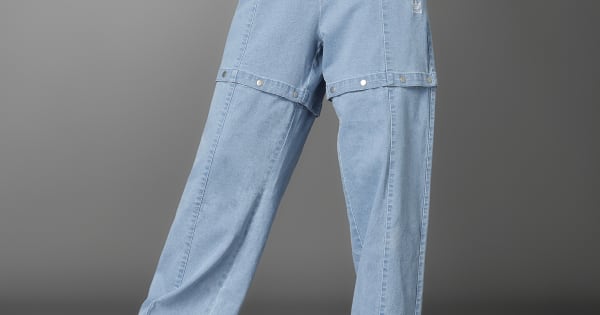 adidas Always Original Denim Track Pants - Blue | Free Shipping