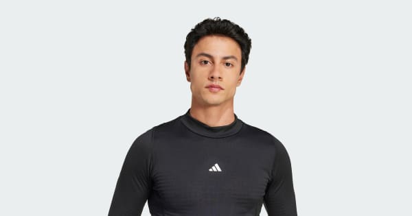adidas Techfit COLD.RDY Training Long Sleeve Tee - Black | Free