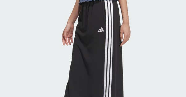 アディダス スリーストライプス ダブルニット Iライン スカート