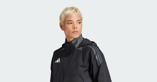 adidas Tiro 24 Competition All-Weather Jacket - Black | Free