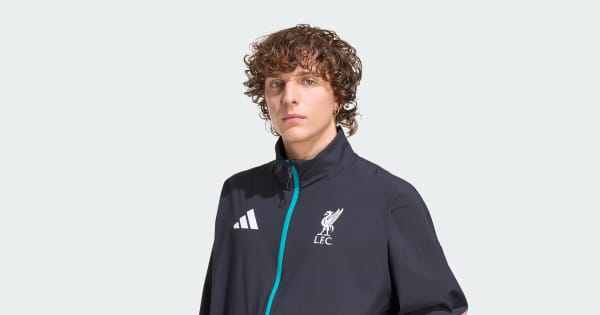 adidas Liverpool FC Z.N.E. Anthem Jacket - Black | Free Shipping