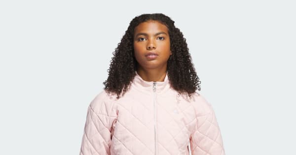 アディダス 【ゴルフ】GO-TO DWR FZショートキルトジャケット - ピンク