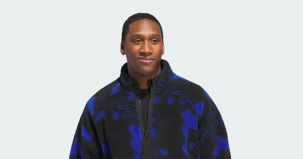 アディダス シュムーフォイル フリースジャケット - ブルー