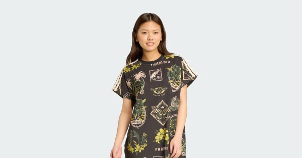 adidas X FARM Commercial Dress Black Free Shipping with adiClub  adidas US