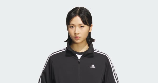 アディダス スリーストライプス ルーズフィット ダブルニット トラック