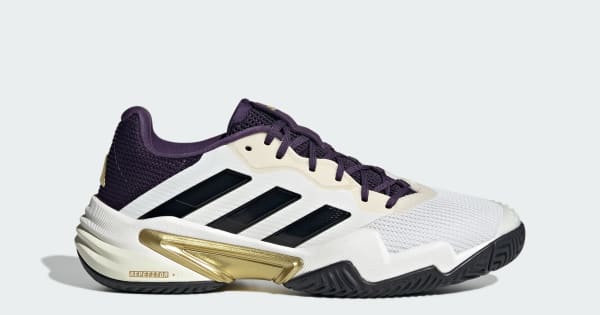 adidas Barricade 13 Tennis Sneakers - White | Free Shipping with