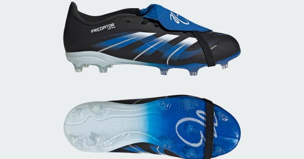 Chuteira Campo Língua Dobrável Predator League JB Infantil - Preto