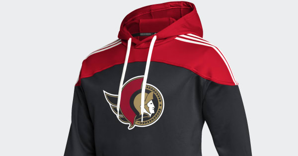 adidas Senators 22 NHL Pullover Hoodie - Black | Free Shipping