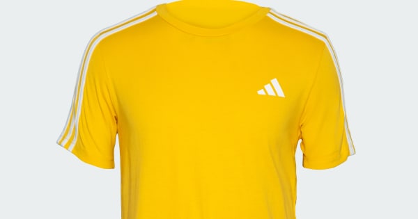 adidas Boys Stripes T-Shirt Yellow adidas India