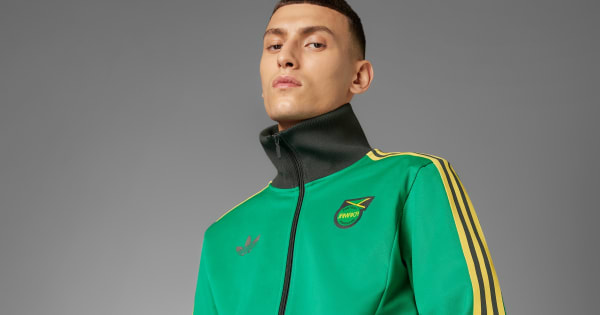 adidas Jamaica Beckenbauer Track Top - Green | Free Shipping with