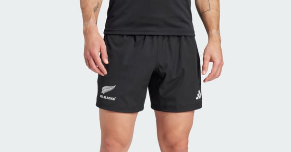 アディダス オールブラックス ラグビーショーツ - ブラック