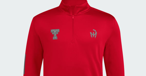 adidas Mens 1/4 Zip Jacket - Red | Free Shipping with adiClub