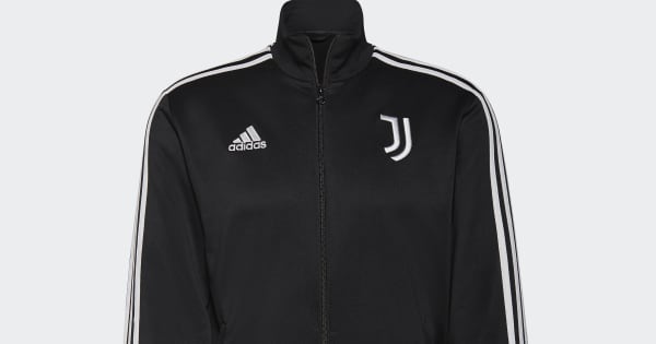 adidas Juventus 3-Stripes Track Top - Black | Free Shipping