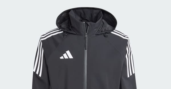 adidas Tiro 24 Rain Jacket - Black | Free Shipping with adiClub