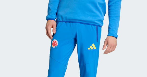 adidas Colombia Tiro Travel Pants - Blue | Free Shipping with