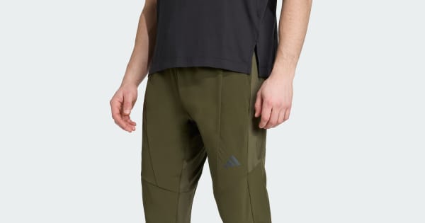 adidas Designed for Training Hybrid Pants - Green | Free Shipping